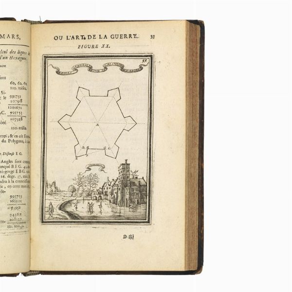 (Arte militare - Illustrati 600)   MANESSON-MALLET, Alain.   Les travaux de Mars, ou L’art de la guerre. Ouvrage enrichi de plus de quatre cens planches gravée en taille-douce.   Tome premier [- troisième]. A Paris, Denys Thierry, 1684-1685.  - Asta LIBRI, MANOSCRITTI E AUTOGRAFI - Associazione Nazionale - Case d'Asta italiane