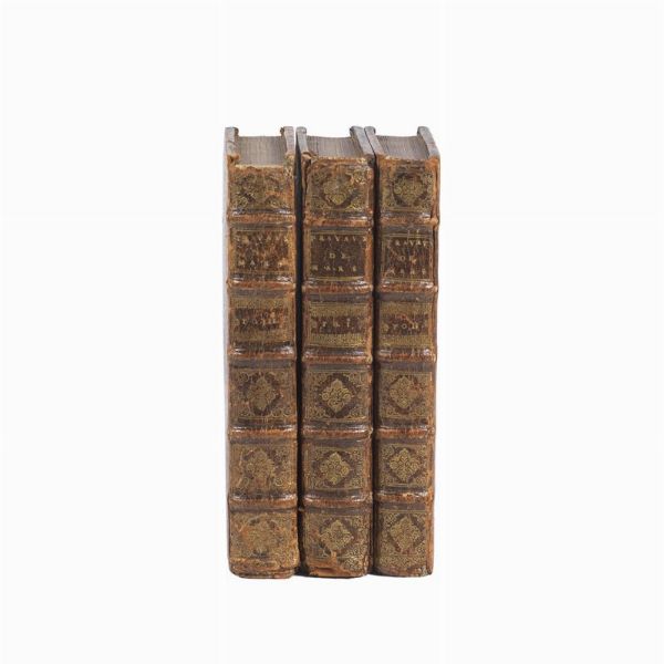 (Arte militare - Illustrati 600)   MANESSON-MALLET, Alain.   Les travaux de Mars, ou L’art de la guerre. Ouvrage enrichi de plus de quatre cens planches gravée en taille-douce.   Tome premier [- troisième]. A Paris, Denys Thierry, 1684-1685.  - Asta LIBRI, MANOSCRITTI E AUTOGRAFI - Associazione Nazionale - Case d'Asta italiane