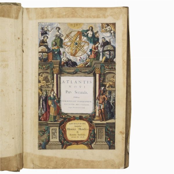 (Atlante - Illustrati 600)   MERCATOR, Gerardì - HONDIUS, Jodocus.   Atlas novus, sive descriptio geographica totius orbis terrarum.   Amstelodami, apud Ioannem Ianssonium, & Henricum Hondium, 1638.   [CON:]     Gerardi Mercāoris et I. Hondii Appendix novi Atlantis, continens regiones & provincias permultas Galliæ, Germaniæ, Belgii, Italiæ, Hispaniæ, Asiæ, Africæ, Americæ &c.   Amstelodami, sumptibus Henrici Hondii, 1637.  - Asta LIBRI, MANOSCRITTI E AUTOGRAFI - Associazione Nazionale - Case d'Asta italiane