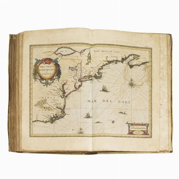 (Atlante - Illustrati 600)   MERCATOR, Gerardì - HONDIUS, Jodocus.   Atlas novus, sive descriptio geographica totius orbis terrarum.   Amstelodami, apud Ioannem Ianssonium, & Henricum Hondium, 1638.   [CON:]     Gerardi Mercāoris et I. Hondii Appendix novi Atlantis, continens regiones & provincias permultas Galliæ, Germaniæ, Belgii, Italiæ, Hispaniæ, Asiæ, Africæ, Americæ &c.   Amstelodami, sumptibus Henrici Hondii, 1637.  - Asta LIBRI, MANOSCRITTI E AUTOGRAFI - Associazione Nazionale - Case d'Asta italiane