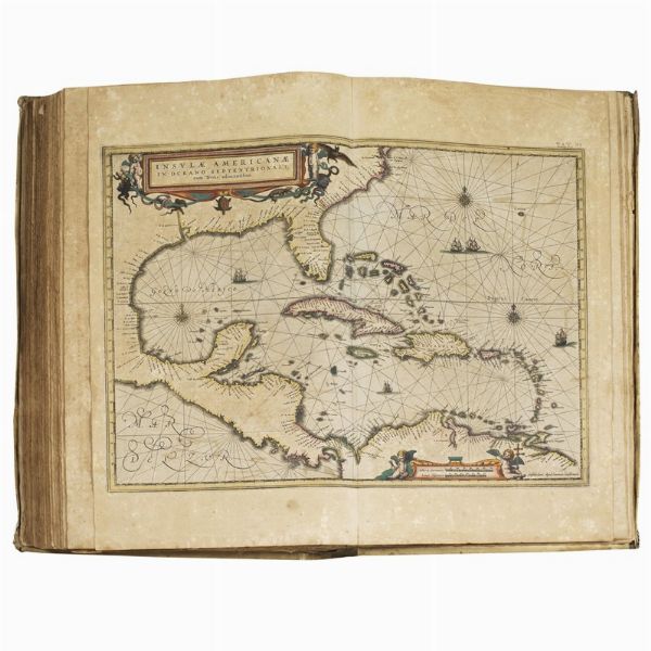 (Atlante - Illustrati 600)   MERCATOR, Gerardì - HONDIUS, Jodocus.   Atlas novus, sive descriptio geographica totius orbis terrarum.   Amstelodami, apud Ioannem Ianssonium, & Henricum Hondium, 1638.   [CON:]     Gerardi Mercāoris et I. Hondii Appendix novi Atlantis, continens regiones & provincias permultas Galliæ, Germaniæ, Belgii, Italiæ, Hispaniæ, Asiæ, Africæ, Americæ &c.   Amstelodami, sumptibus Henrici Hondii, 1637.  - Asta LIBRI, MANOSCRITTI E AUTOGRAFI - Associazione Nazionale - Case d'Asta italiane