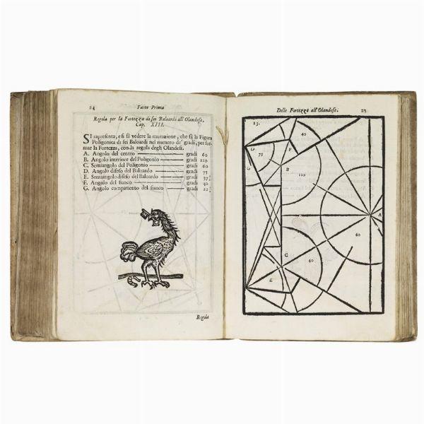 (Architettura civile e militare - Cremona - Illustrati 700)   CAPRA, Alessandro.   La nuova architettura civile, e militare di Alessandro Capra architetto, e cittadino cremonese. Tomo primo [-secondo].   In Cremona, Pietro Ricchini, a spese del sudetto e di Giuseppe Forbici, 1717.  - Asta LIBRI, MANOSCRITTI E AUTOGRAFI - Associazione Nazionale - Case d'Asta italiane