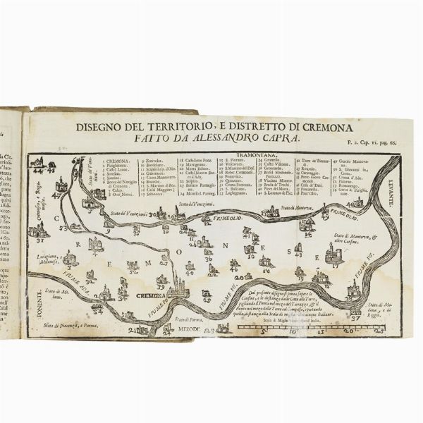 (Architettura civile e militare - Cremona - Illustrati 700)   CAPRA, Alessandro.   La nuova architettura civile, e militare di Alessandro Capra architetto, e cittadino cremonese. Tomo primo [-secondo].   In Cremona, Pietro Ricchini, a spese del sudetto e di Giuseppe Forbici, 1717.  - Asta LIBRI, MANOSCRITTI E AUTOGRAFI - Associazione Nazionale - Case d'Asta italiane