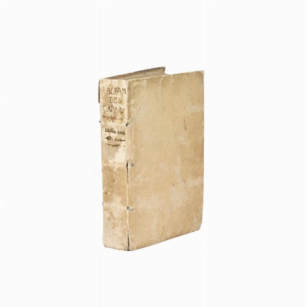 (Architettura civile e militare - Cremona - Illustrati 700)   CAPRA, Alessandro.   La nuova architettura civile, e militare di Alessandro Capra architetto, e cittadino cremonese. Tomo primo [-secondo].   In Cremona, Pietro Ricchini, a spese del sudetto e di Giuseppe Forbici, 1717.  - Asta LIBRI, MANOSCRITTI E AUTOGRAFI - Associazione Nazionale - Case d'Asta italiane