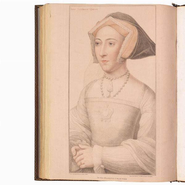 (Inghilterra - Illustrati 700)   HOLBEIN, Hans.   Imitations of Original Drawings by Hans Holbein in the Collection of His Majesty, for the Portraits of Illustrious Persons of the Court of Henry VIII. With Biographical Tracts.   London, Printed by W. Bulmer and Co., 1792 [- 1800].  - Asta LIBRI, MANOSCRITTI E AUTOGRAFI - Associazione Nazionale - Case d'Asta italiane