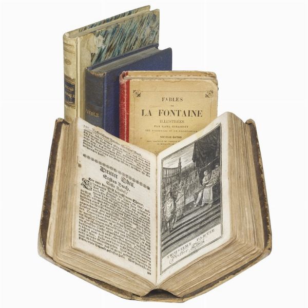 (Favole - Illustrati 700)   Lotto di 4 opere di favole in 4 volumi:  - Asta LIBRI, MANOSCRITTI E AUTOGRAFI - Associazione Nazionale - Case d'Asta italiane