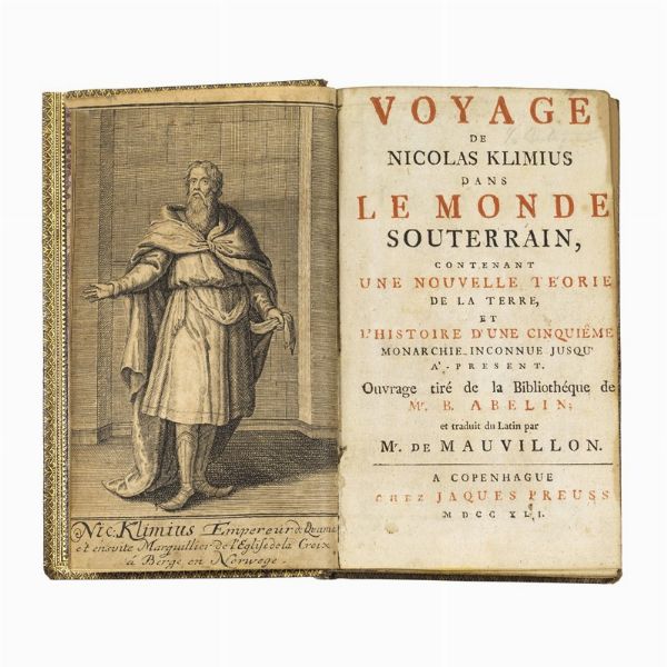 (Viaggi immaginari - Utopia - Illustrati 700)   HOLBERG, Ludvig.   Voyage de Nicolas Klimius dans le monde souterrain  . A Copenhague, chez Jacques Preuss, 1741.  - Asta LIBRI, MANOSCRITTI E AUTOGRAFI - Associazione Nazionale - Case d'Asta italiane