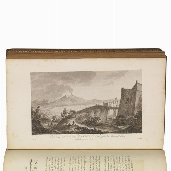 (Viaggio - Napoli e Sicilia - Illustrati 700)   Saint-Non, Jean Claude Richard, de.   Voyage pittoresque ou Description des royaumes de Naples et de Sicile. Premiere partie du premier [-quatrième] volume.   A Paris, 1781-1786.  - Asta LIBRI, MANOSCRITTI E AUTOGRAFI - Associazione Nazionale - Case d'Asta italiane