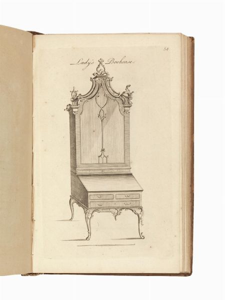(Mobili - Illustrati 700)   The IId. Edition of Genteel Household Furniture in the Present Taste... By a Society of Upholsterers, Cabinet-Makers, &c. containing Upwards of 350 Designs on 120 Copper Plates.     London, Robert Sayer, [c. 1762].  - Asta LIBRI, MANOSCRITTI E AUTOGRAFI - Associazione Nazionale - Case d'Asta italiane