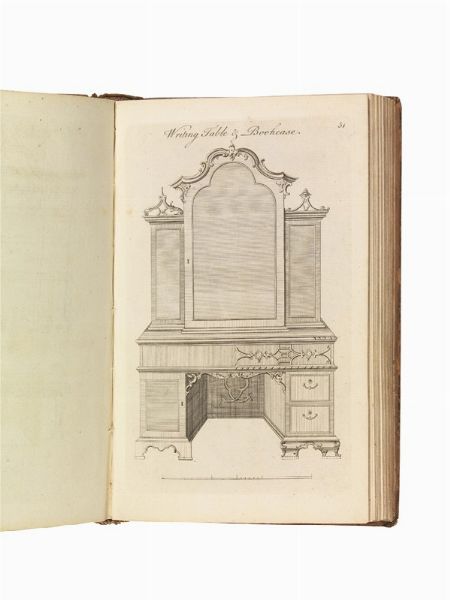 (Mobili - Illustrati 700)   The IId. Edition of Genteel Household Furniture in the Present Taste... By a Society of Upholsterers, Cabinet-Makers, &c. containing Upwards of 350 Designs on 120 Copper Plates.     London, Robert Sayer, [c. 1762].  - Asta LIBRI, MANOSCRITTI E AUTOGRAFI - Associazione Nazionale - Case d'Asta italiane