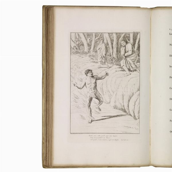 (Illustrati 800)   Alighieri, Dante.   La Divina commedia di Dante Alighieri con tavole in rame.   Firenze, nella tipografia all'insegna dell'Ancora, 1817-1819.  - Asta LIBRI, MANOSCRITTI E AUTOGRAFI - Associazione Nazionale - Case d'Asta italiane