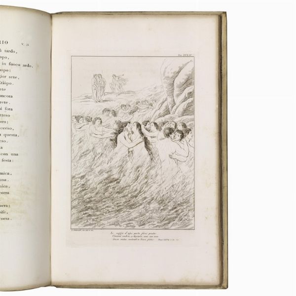 (Illustrati 800)   Alighieri, Dante.   La Divina commedia di Dante Alighieri con tavole in rame.   Firenze, nella tipografia all'insegna dell'Ancora, 1817-1819.  - Asta LIBRI, MANOSCRITTI E AUTOGRAFI - Associazione Nazionale - Case d'Asta italiane