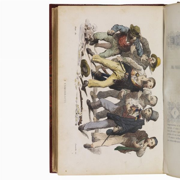 (Napoli - Illustrati 800)   De Bourcard, Francesco.   Usi e Costumi di Napoli e contorni.   Napoli, Gaetano Nobile, 1853-1858.  - Asta LIBRI, MANOSCRITTI E AUTOGRAFI - Associazione Nazionale - Case d'Asta italiane