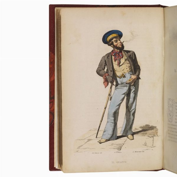 (Napoli - Illustrati 800)   De Bourcard, Francesco.   Usi e Costumi di Napoli e contorni.   Napoli, Gaetano Nobile, 1853-1858.  - Asta LIBRI, MANOSCRITTI E AUTOGRAFI - Associazione Nazionale - Case d'Asta italiane