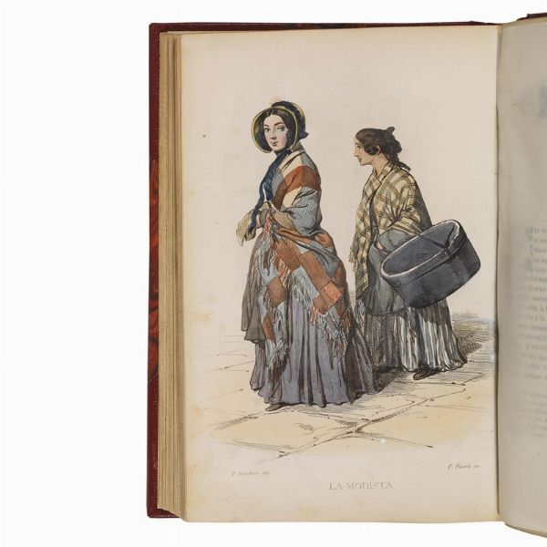 (Napoli - Illustrati 800)   De Bourcard, Francesco.   Usi e Costumi di Napoli e contorni.   Napoli, Gaetano Nobile, 1853-1858.  - Asta LIBRI, MANOSCRITTI E AUTOGRAFI - Associazione Nazionale - Case d'Asta italiane