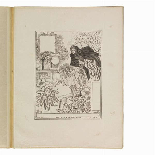 (Art Nouveau - Illustrati 900)   GRASSET, Eugène.   Les Mois. Douze Compositions D’Eugène Grasset. Gravées sur bois & imprimées en chromotypognraphie.   Paris, G. De Malherbe, [1895 o 1896].  - Asta LIBRI, MANOSCRITTI E AUTOGRAFI - Associazione Nazionale - Case d'Asta italiane