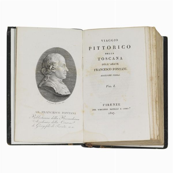 (Toscana - Illustrati 800)   FONTANI, Francesco.   Viaggio pittorico della Toscana. Edizione terza.   Firenze, Vincenzo Batelli, 1827.  - Asta LIBRI, MANOSCRITTI E AUTOGRAFI - Associazione Nazionale - Case d'Asta italiane
