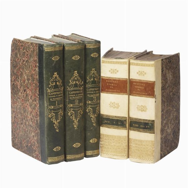 (Napoleone - Illustrati 800)   NORVINS, Jacques.   Storia di Napoleone. Tomo primo [- secondo].   Bastia, Fratelli Fabiani, 1834-1838.  - Asta LIBRI, MANOSCRITTI E AUTOGRAFI - Associazione Nazionale - Case d'Asta italiane