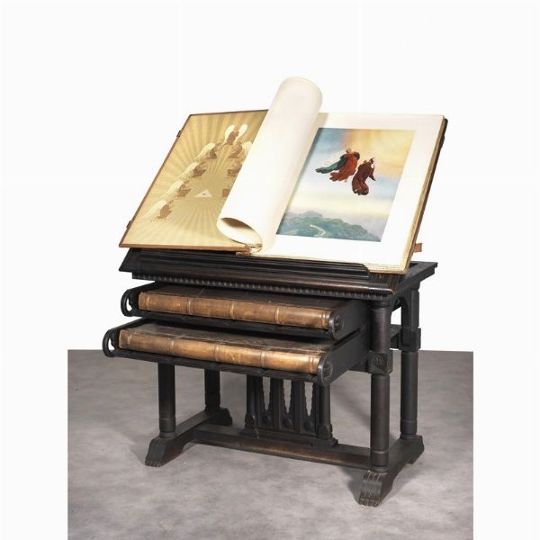 (Edizioni di pregio - Illustrati 900).   ALIGHIERI, Dante - NATTINI, Amos.   La Divina Commedia. Imagini di Amos Nattini.   (Milano, Officine dell’Istituto nazionale dantesco, 1931-1941).  - Asta LIBRI, MANOSCRITTI E AUTOGRAFI - Associazione Nazionale - Case d'Asta italiane