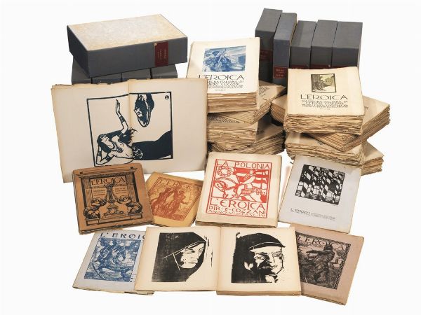 (Periodici - Illustrati 900)   “  L’Eroica”  . La Spezia – Milano, Ettore Cozzani, 1911-1944.  - Asta LIBRI, MANOSCRITTI E AUTOGRAFI - Associazione Nazionale - Case d'Asta italiane