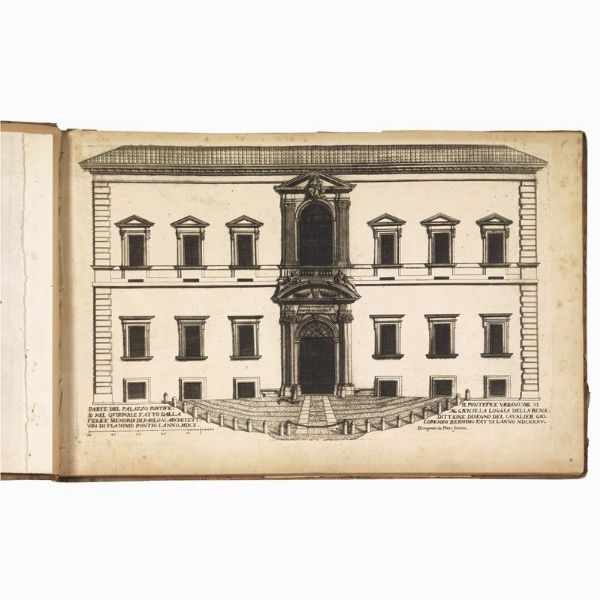 (Roma - Palazzi - Illustrati 600)   FERRERIO, Pietro.   Palazzi di Roma de pi&ugrave; celebri architetti disegnati da Pietro Ferrerio pittore et architetto.   [Roma], si vendeno per Gio. Iacomo Rossi all&rsquo;insegna di Parigi alla Pace, [1655].  - Asta LIBRI, MANOSCRITTI E AUTOGRAFI - Associazione Nazionale - Case d'Asta italiane