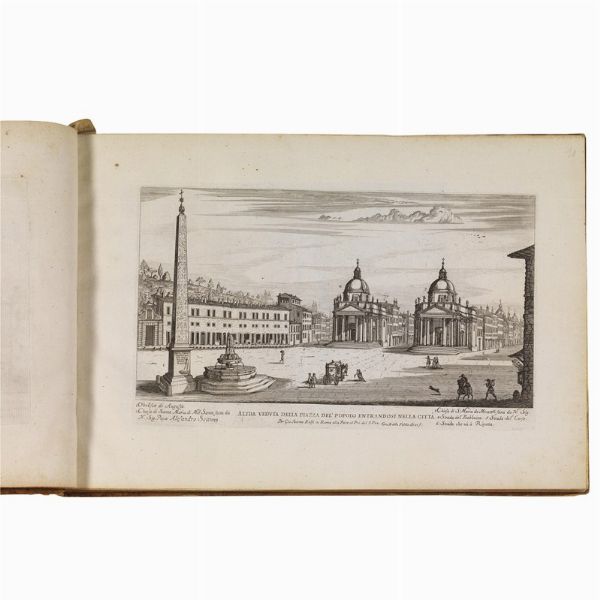 (Roma - Vedute - Illustrati 600)   FALDA, Giovan Battista.   Il nuovo teatro delle fabriche, et edificii, in prospettiua di Roma moderna.   [Roma, Giovanni Giacomo Rossi], 1665-1699.  - Asta LIBRI, MANOSCRITTI E AUTOGRAFI - Associazione Nazionale - Case d'Asta italiane