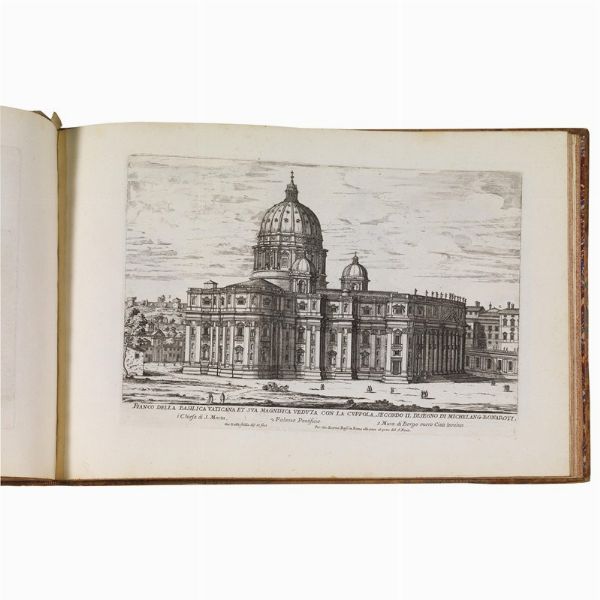 (Roma - Vedute - Illustrati 600)   FALDA, Giovan Battista.   Il nuovo teatro delle fabriche, et edificii, in prospettiua di Roma moderna.   [Roma, Giovanni Giacomo Rossi], 1665-1699.  - Asta LIBRI, MANOSCRITTI E AUTOGRAFI - Associazione Nazionale - Case d'Asta italiane