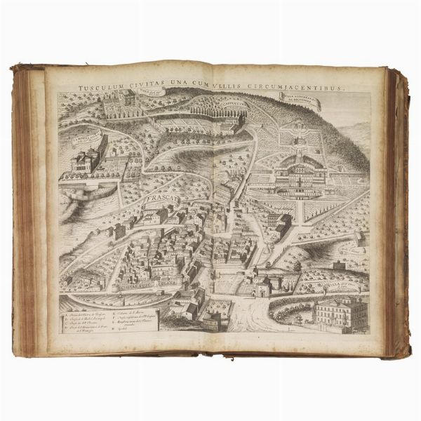 (Roma - Lazio - Illustrati 600)   Kircher, Athanasius.     Latium. Id est, Nova & parallela Latii tum veteris tum novi descriptio.   Amstelodami, apud Joannem Janssonium à Waesberge, & haeredes Elizei Weyerstraet, 1671.  - Asta LIBRI, MANOSCRITTI E AUTOGRAFI - Associazione Nazionale - Case d'Asta italiane