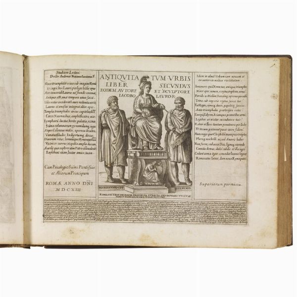 (Roma antica - Illustrati 600)   LAURO, Giacomo.   Antiquae Urbis Splendor  . Romae, 1612.  - Asta LIBRI, MANOSCRITTI E AUTOGRAFI - Associazione Nazionale - Case d'Asta italiane