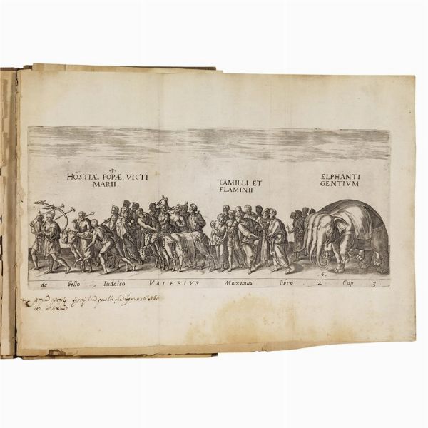 (Roma - Trionfi - Illustrati 600)   PANVINIO, Onofrio  .   Amplissimi ornatissimiq[ue] triumphi uti L. Paulus de rege Macedonum Perse capto ... ex antiquissimis lapidum, nummorum et librorum monumentis accuratissima descriptio.   Antwerpiae, apud Casparum Viuarium nunc Rome apud eunde[m] in Platea Pasquini, 1614.  - Asta LIBRI, MANOSCRITTI E AUTOGRAFI - Associazione Nazionale - Case d'Asta italiane
