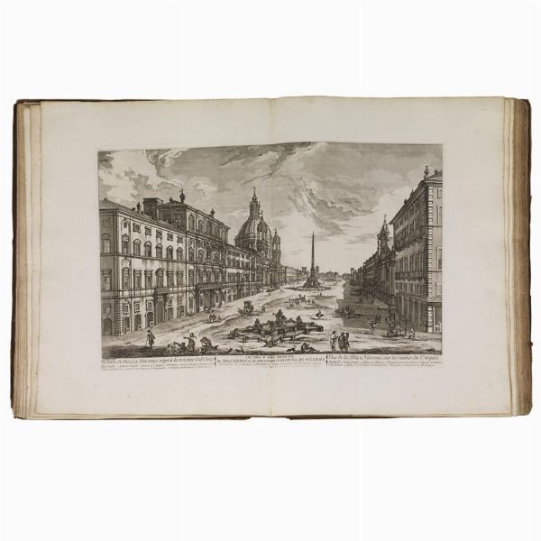 (Roma - Architettura - Illustrati 700)   BARBAULT, Jean.     Les plus beaux édifices de Rome moderne, ou recueil des plus belles vues des principales églises, places, palais, fontaines, etc. qui sont dans Rome.   A Rome, chez Bouchard & Gravier Libraires françois … de l’imprimerie de Komarek, 1763.  - Asta LIBRI, MANOSCRITTI E AUTOGRAFI - Associazione Nazionale - Case d'Asta italiane