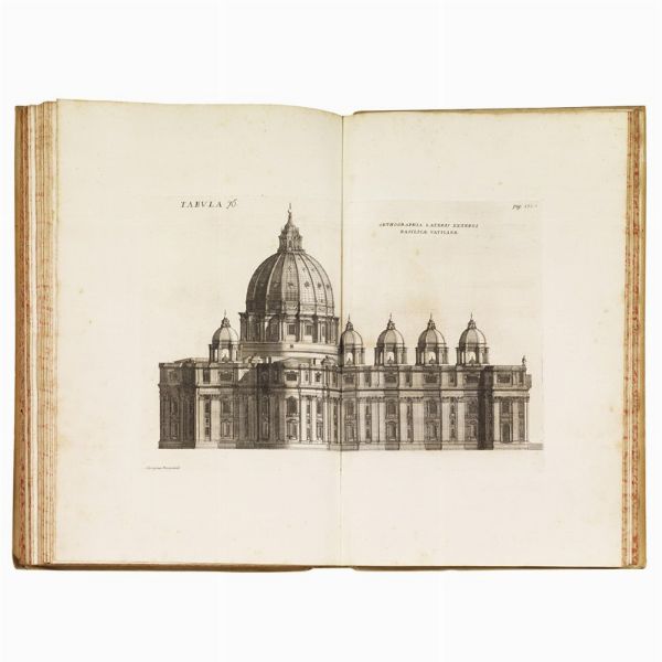 (Roma - San Pietro - Illustrati 700).   BUONANNI, Filippo.   Numismata summorum pontificum templi vaticani fabricam indicantia.   Romae, ex typographia Georgii Plachi, apud S. Marcum, 1715.  - Asta LIBRI, MANOSCRITTI E AUTOGRAFI - Associazione Nazionale - Case d'Asta italiane