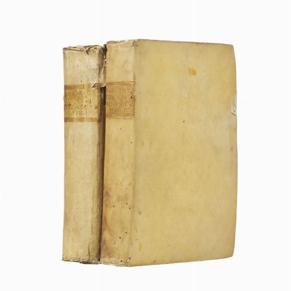 (Roma - Acque)   Cassio, Alberto.   Dell&rsquo;acque antiche portate da lontane contrade fuori e dentro Roma. Parte prima [-seconda].   In Roma, nella stamperia Giannini in Piazza Capranica, 1756-1757.   [RILEGATO CON:]   CASSIO, Alberto.   Memorie istoriche della vita di Santa Silvia … coll&rsquo;illustrazione delli beni, e castelli nel Lazio ornati dalli quattro acquedotti, che portavano a Roma le remotissime acque Marcia, Claudia, e le due Aniene.   In Roma, nella stamperia di Angelo Rotilj, 1755.  - Asta LIBRI, MANOSCRITTI E AUTOGRAFI - Associazione Nazionale - Case d'Asta italiane