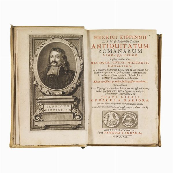 (Roma antica - Illustrati 700)   KIPPING Heinrich.     Antiquitatum romanarum libri quatuor  . Lugduni Batauorum, Apud Petrum Vander Aa, 1713.  - Asta LIBRI, MANOSCRITTI E AUTOGRAFI - Associazione Nazionale - Case d'Asta italiane