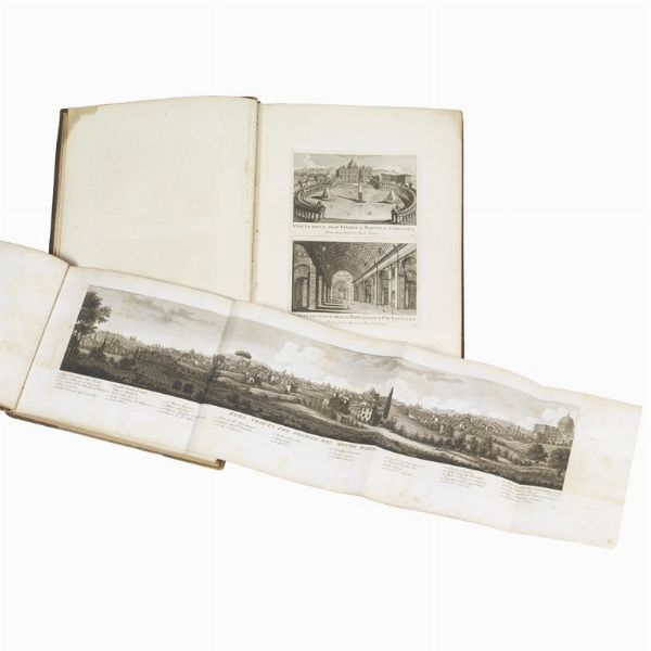 [VEDUTE]. Lotto di 2 opere di vedute romane, fine Settecento (2 volumi):  - Asta LIBRI, MANOSCRITTI E AUTOGRAFI - Associazione Nazionale - Case d'Asta italiane