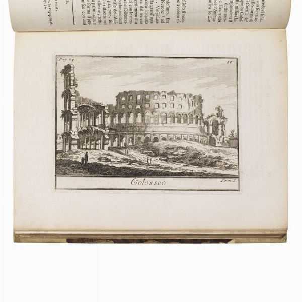 (Roma antica - Illustrati 700)   VENUTI, Ridolfino.   Accurata, e succinta descrizione topografica delle antichit&agrave; di Roma … Parte prima [- seconda].   In Roma, presso Gio Battista Bernab&ograve;, e Giuseppe Lazzarini, 1763.  - Asta LIBRI, MANOSCRITTI E AUTOGRAFI - Associazione Nazionale - Case d'Asta italiane