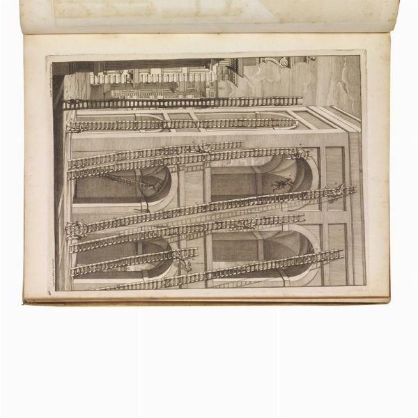 (Roma - Vaticano - Architettura - Illustrati 700)   ZABAGLIA, Nicola.     Castelli e ponti di maestro Nicola Zabaglia, con alcune ingegnose pratiche, e con la descrizione del trasporto dell’Obelisco Vaticano.   In Roma, nella stamperia di Niccolò, e Marco Pagliarini, 1743.  - Asta LIBRI, MANOSCRITTI E AUTOGRAFI - Associazione Nazionale - Case d'Asta italiane