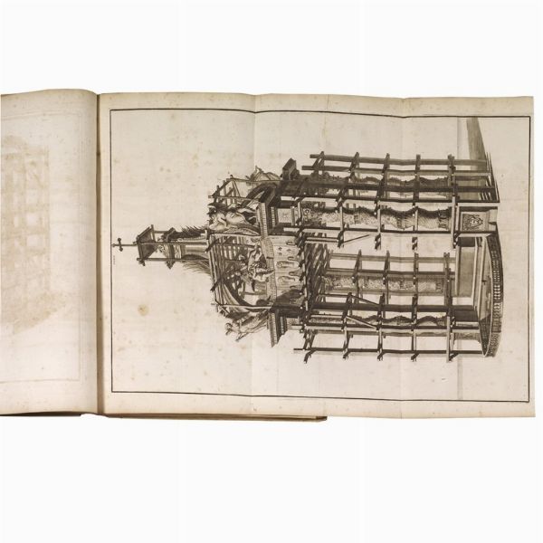 (Roma - Vaticano - Architettura - Illustrati 700)   ZABAGLIA, Nicola.     Castelli e ponti di maestro Nicola Zabaglia, con alcune ingegnose pratiche, e con la descrizione del trasporto dell’Obelisco Vaticano.   In Roma, nella stamperia di Niccolò, e Marco Pagliarini, 1743.  - Asta LIBRI, MANOSCRITTI E AUTOGRAFI - Associazione Nazionale - Case d'Asta italiane