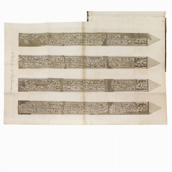 (Roma - Geroglifici - Illustrati 700)   Zo&euml;ga, Georg.   De origine et usu obeliscorum ad Pium Sextum Pontificem maximum  . Romae, typis Lazzarinii typographi cameralis, 1797.  - Asta LIBRI, MANOSCRITTI E AUTOGRAFI - Associazione Nazionale - Case d'Asta italiane
