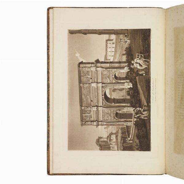 (Roma - Vedute - Illustrati 800)   ABBOTT, Henry.     Antiquities of Rome; comprising twenty-four select views of its principal ruins: illustrated by a panoramic outline of the modern city, taken from the capitol. From drawings by Henry Abbott, esq. made in the year 1818.   London, printed by John Tyler, Rathbone place; and published by Baldwin, Cradock, and Joy, Paternoster row, 1820.  - Asta LIBRI, MANOSCRITTI E AUTOGRAFI - Associazione Nazionale - Case d'Asta italiane
