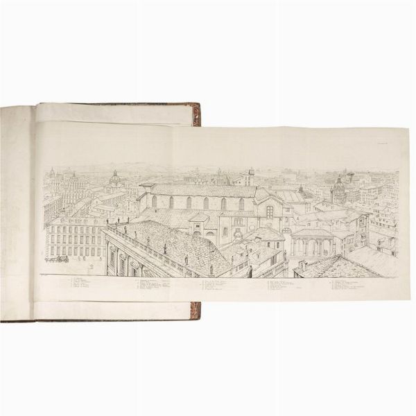 (Roma - Vedute - Illustrati 800)   ABBOTT, Henry.     Antiquities of Rome; comprising twenty-four select views of its principal ruins: illustrated by a panoramic outline of the modern city, taken from the capitol. From drawings by Henry Abbott, esq. made in the year 1818.   London, printed by John Tyler, Rathbone place; and published by Baldwin, Cradock, and Joy, Paternoster row, 1820.  - Asta LIBRI, MANOSCRITTI E AUTOGRAFI - Associazione Nazionale - Case d'Asta italiane