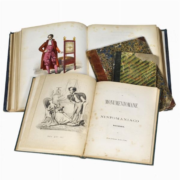 [COSTUMI] Lotto di 4 opere ottocentesche di cui la prima dedicata ai costumi della Corte Romana, in 4 volumi:  - Asta LIBRI, MANOSCRITTI E AUTOGRAFI - Associazione Nazionale - Case d'Asta italiane