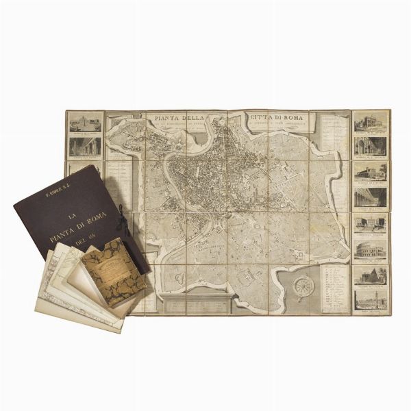 [MAPPE]. Lotto di 7 grandi mappe ripiegate di Roma, XIX-XX secolo.  - Asta LIBRI, MANOSCRITTI E AUTOGRAFI - Associazione Nazionale - Case d'Asta italiane