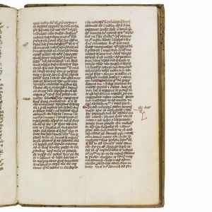 (Manoscritto)   HUMBERTUS DE ROMANIS (ca. 1200-1277).   De dono timoris   o   De abundantia exemplorum  . [Italia, XIV secolo].  - Asta LIBRI, MANOSCRITTI E AUTOGRAFI - Associazione Nazionale - Case d'Asta italiane