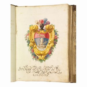 (Toscana storica - Vigneti - Alberi - Pisa - Livorno)   RINALDI, Giovanni Domenico.   Campione di piante, misure, descrizioni, e notitie di beni stabili, posti in diversi comuni … attinenti al S.r Corn.tà, Francesco del Sig. Corn. Lorenzo Casanuova … Delineato, et in parte misurato da me Gio.ni Dom.co Rinaldi questo presente anno 1719, e 1720.   [Pisa], 1720.  - Asta LIBRI, MANOSCRITTI E AUTOGRAFI - Associazione Nazionale - Case d'Asta italiane