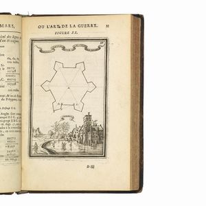 (Arte militare - Illustrati 600)   MANESSON-MALLET, Alain.   Les travaux de Mars, ou L’art de la guerre. Ouvrage enrichi de plus de quatre cens planches gravée en taille-douce.   Tome premier [- troisième]. A Paris, Denys Thierry, 1684-1685.  - Asta LIBRI, MANOSCRITTI E AUTOGRAFI - Associazione Nazionale - Case d'Asta italiane