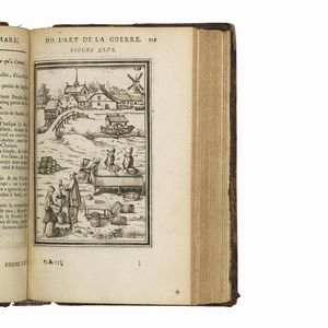 (Arte militare - Illustrati 600)   MANESSON-MALLET, Alain.   Les travaux de Mars, ou L’art de la guerre. Ouvrage enrichi de plus de quatre cens planches gravée en taille-douce.   Tome premier [- troisième]. A Paris, Denys Thierry, 1684-1685.  - Asta LIBRI, MANOSCRITTI E AUTOGRAFI - Associazione Nazionale - Case d'Asta italiane