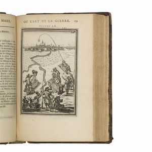(Arte militare - Illustrati 600)   MANESSON-MALLET, Alain.   Les travaux de Mars, ou L’art de la guerre. Ouvrage enrichi de plus de quatre cens planches gravée en taille-douce.   Tome premier [- troisième]. A Paris, Denys Thierry, 1684-1685.  - Asta LIBRI, MANOSCRITTI E AUTOGRAFI - Associazione Nazionale - Case d'Asta italiane