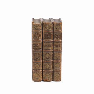 (Arte militare - Illustrati 600)   MANESSON-MALLET, Alain.   Les travaux de Mars, ou L’art de la guerre. Ouvrage enrichi de plus de quatre cens planches gravée en taille-douce.   Tome premier [- troisième]. A Paris, Denys Thierry, 1684-1685.  - Asta LIBRI, MANOSCRITTI E AUTOGRAFI - Associazione Nazionale - Case d'Asta italiane