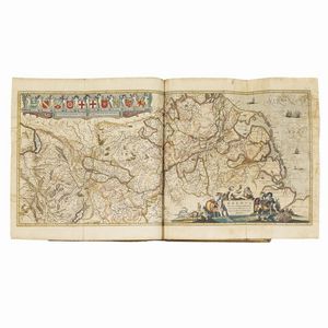 (Atlante - Illustrati 600)   MERCATOR, Gerardì - HONDIUS, Jodocus.   Atlas novus, sive descriptio geographica totius orbis terrarum.   Amstelodami, apud Ioannem Ianssonium, & Henricum Hondium, 1638.   [CON:]     Gerardi Mercāoris et I. Hondii Appendix novi Atlantis, continens regiones & provincias permultas Galliæ, Germaniæ, Belgii, Italiæ, Hispaniæ, Asiæ, Africæ, Americæ &c.   Amstelodami, sumptibus Henrici Hondii, 1637.  - Asta LIBRI, MANOSCRITTI E AUTOGRAFI - Associazione Nazionale - Case d'Asta italiane